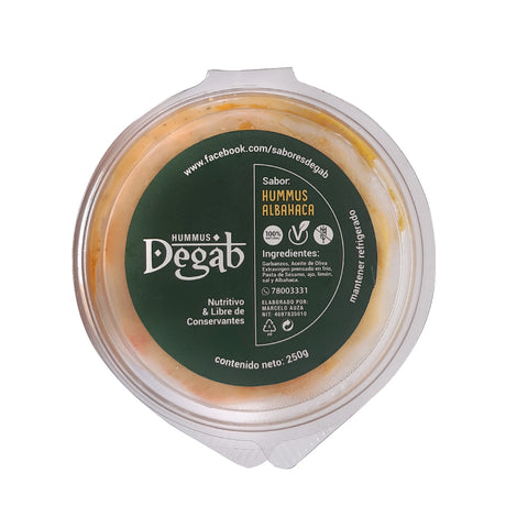 Hummus albahaca | Degab | 250 g