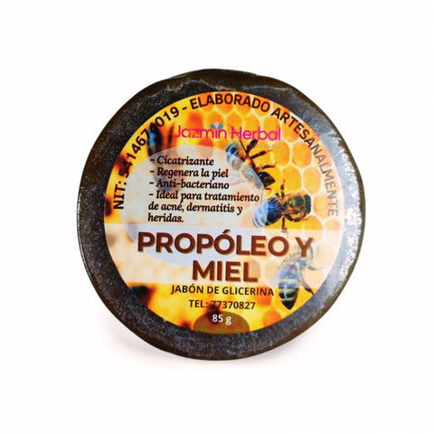 Jabon artesanal de Propoleo y miel | Jazmin Herbal | 85 g